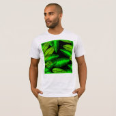 Neon Green Leaves Art. T-shirt (Voorkant volledig)