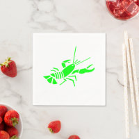 Neon green lobster, modern pret kust