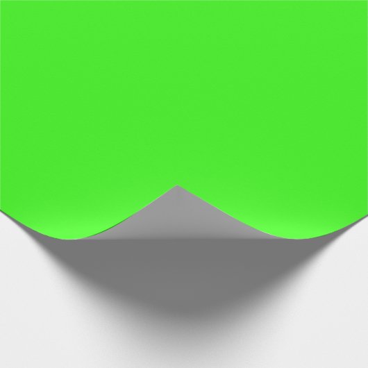 Neon Green Matte Wrapping Paper Cadeaupapier (Hoek)