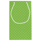 Neon green met cosmos bloemverjaardag klein cadeauzakje (Achterkant)