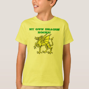 Neon Green MIJN EIGEN DRAGON ROCKS! Kind T-Shirt