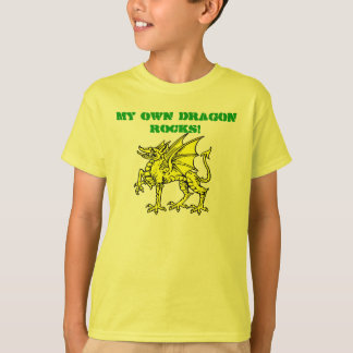 Neon Green MIJN EIGEN DRAGON ROCKS! Kind T-Shirt