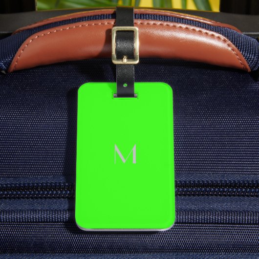 Neon Green - Monogram bagagelabel toevoegen (Voorkant Insitu 2)