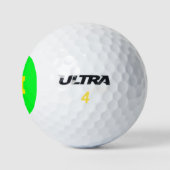 Neon Green Monogrammed Trendy Golfer Bright Golfballen (Logo)