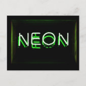NEON - Green Neon Sign Briefkaart (Voorkant)