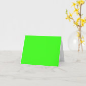 Neon Green Note-Kaart Kaart (Gele Bloem)