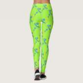 Neon Green Party Pet nieuwjaarsviering Leggings (Achterkant)