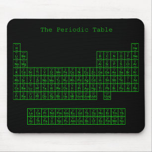 Neon Green Periodic Table Muismat