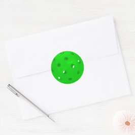 Neon Green Pickleball Ronde Sticker
