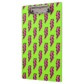 Neon Green & Pink Lightning Bolt Pattern (80/90) Klembord (Links)