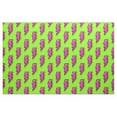 Neon Green & Pink Lightning Bolt Pattern (80/90) Stof (Fat Quarter)