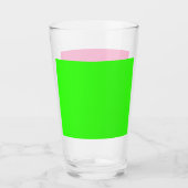 Neon Green & Pink Pint Glass Cup –  Glas (Voorkant)