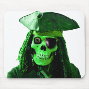 Neon Green Pirate met beha- & patch Muismat