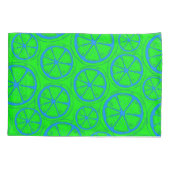 Neon Green Retro Y2K Citrus Citrus Citrus Fruit Pa Kussensloop (Achterkant)