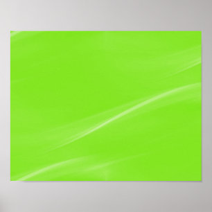 NEON GREEN SEAMLESS ABSTRACT WAVE ACHTERGRONDEN WA POSTER