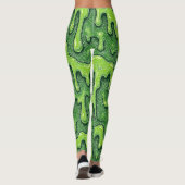 Neon Green Slime Drip Leggings (Achterkant)