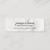 Neon Green Social Media Influencer Instagram Mini Visitekaartje (Achterkant)