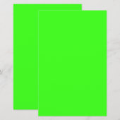 Neon Green Solid Color (Voorkant / Achterkant)
