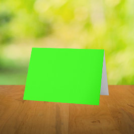 Neon Green Solid Color Bedankkaart