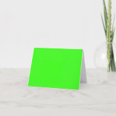 Neon Green Solid Color Bedankkaart (Voorkant)