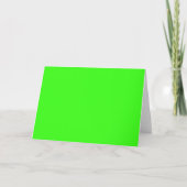 Neon Green Solid Color Bedankkaart (Voorkant)