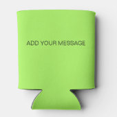 Neon Green Solid Color Blikjeskoeler (Achterkant)