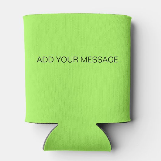Neon Green Solid Color Blikjeskoeler (Achterkant)