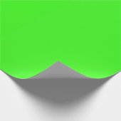 Neon Green Solid Color Cadeaupapier (Hoek)