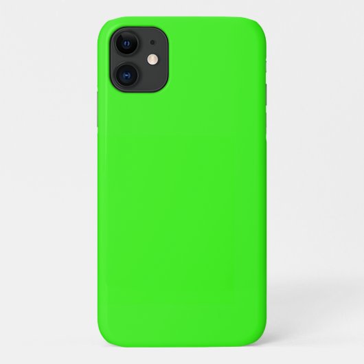 Neon Green Solid Color Case-Mate iPhone Case (Achterkant)