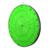 Neon Green Solid Color Dartbord (Voorkant Rechts)