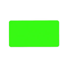 Neon Green Solid Color Etiket