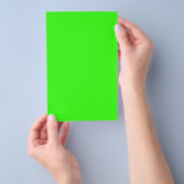Neon Green Solid Color Flyer (Hand)