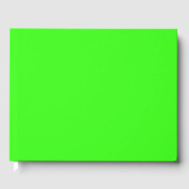 Neon Green Solid Color Gastenboek