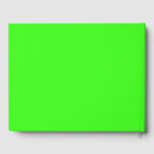 Neon Green Solid Color Gastenboek (Achterkant)