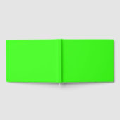 Neon Green Solid Color Gastenboek (Volledig)