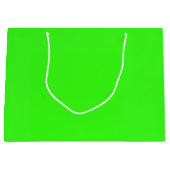 Neon Green Solid Color Groot Cadeauzakje (Voorkant)