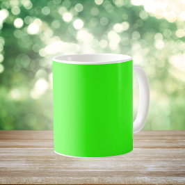 Neon Green Solid Color Koffiemok