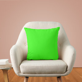 Neon Green Solid Color Kussen