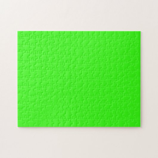 Neon Green Solid Color Legpuzzel (Horizontaal)