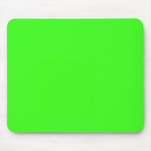 Neon Green Solid Color Muismat (Voorkant)