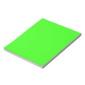 Neon Green Solid Color Notitieblok (Linkerzijde)