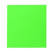 Neon Green Solid Color Notitieblok (Voorkant)