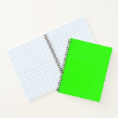 Neon Green Solid Color Notitieboek (Binnen)