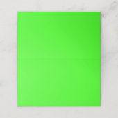 Neon Green Solid Color Plaatskaartje (Buitenkant ongevouwen)