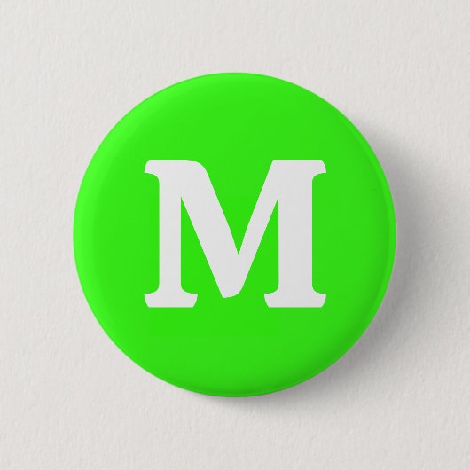 Neon Green Solid Color Ronde Button 5,7 Cm (Voorkant)