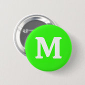 Neon Green Solid Color Ronde Button 5,7 Cm (Voorkant /achterkant)