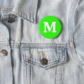 Neon Green Solid Color Ronde Button 5,7 Cm (In situ)