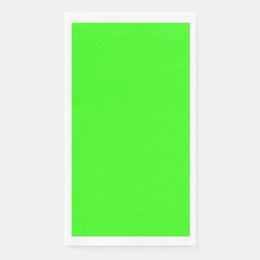 Neon Green Solid Color Servet (Voorkant)