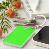 Neon Green Solid Color Sleutelhanger (Voorkant Rechts)