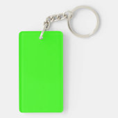 Neon Green Solid Color Sleutelhanger (achterkant)